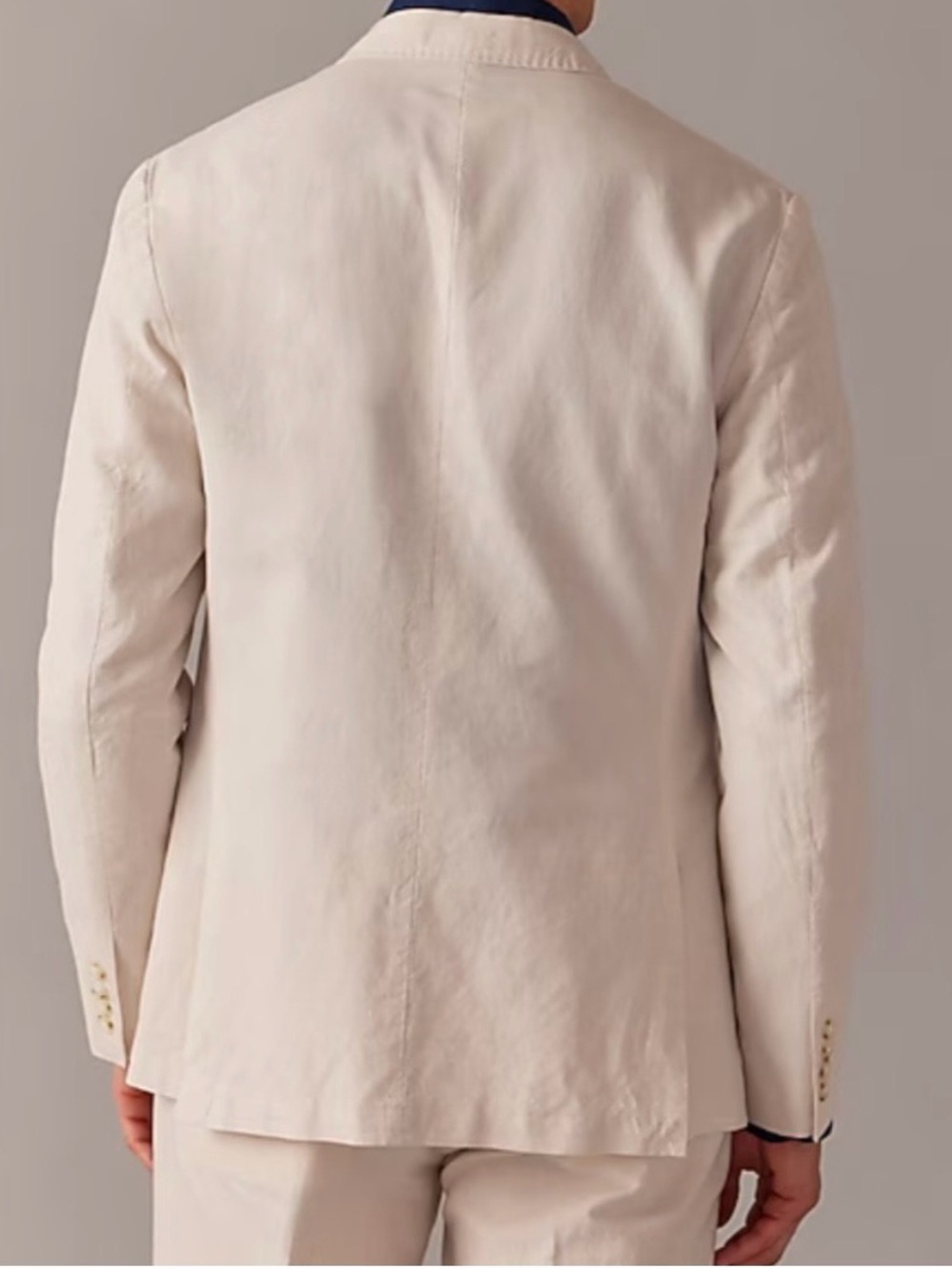 J. Crew Ludlow Slim-fit unstructured suit jacket Irish cotton-linen blend AU428 - Picture 3 of 14